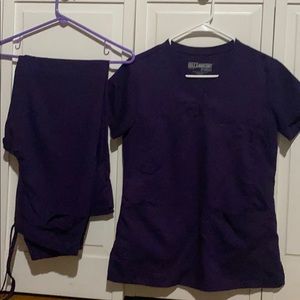Greys anatomy plum scrubs